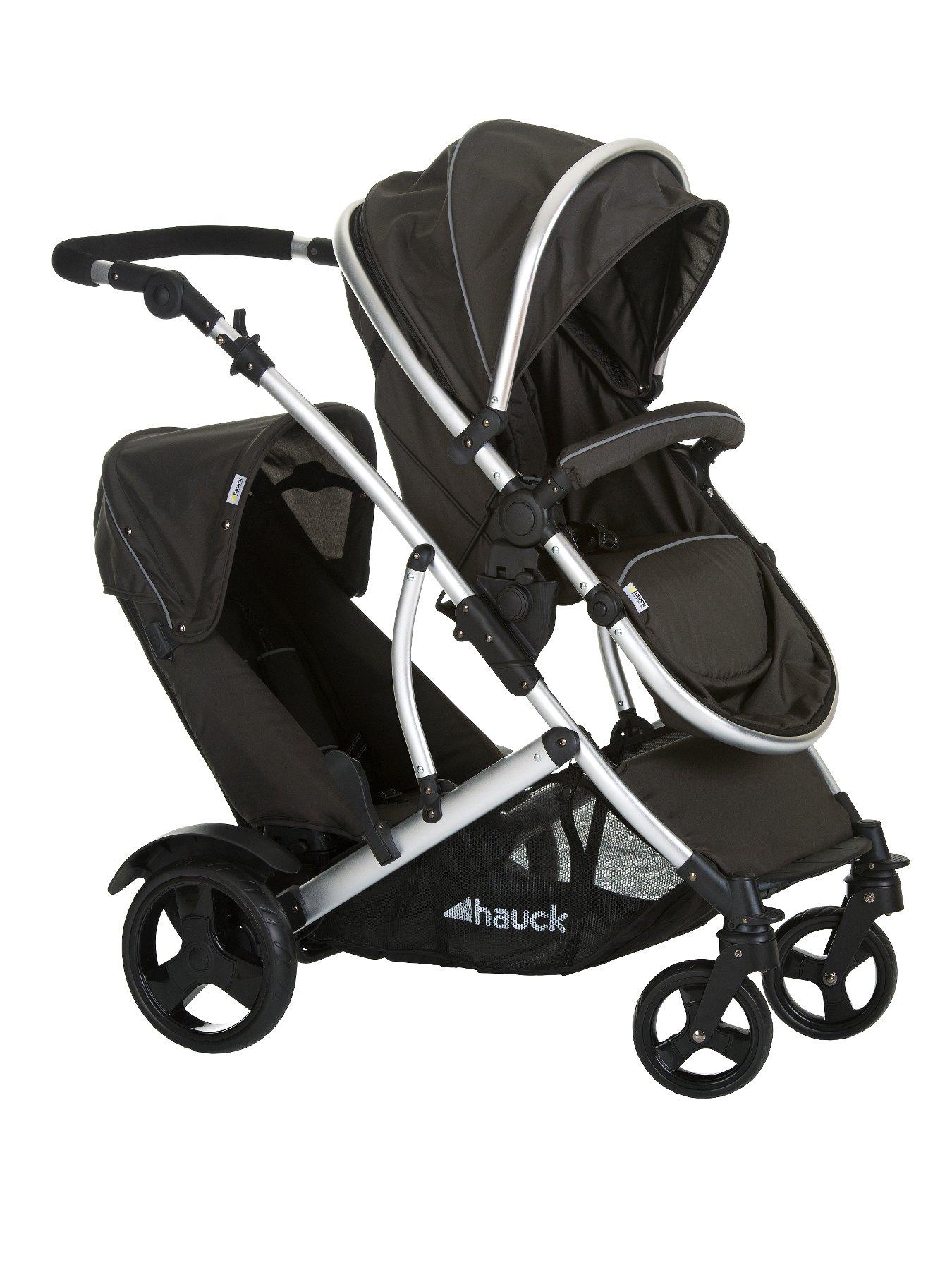 Double buggy with car seat hot sale