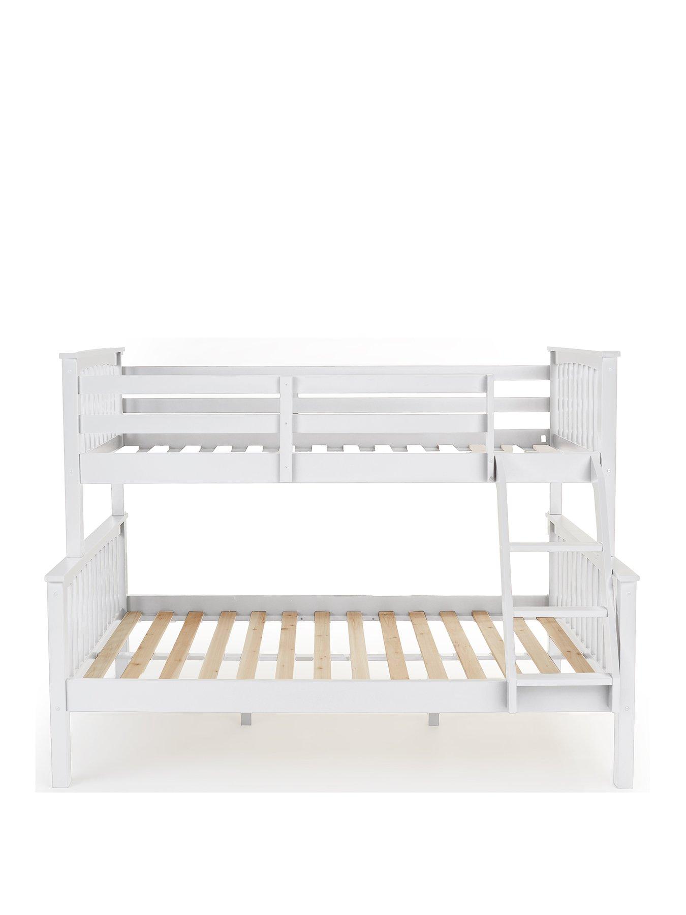 Image 3 of 7 of Very Home Novara Detachable Trio Bunk Bed with Mattress Options (Buy &amp; SAVE!)&nbsp;&ndash; White&nbsp;- FSC&reg; Certified