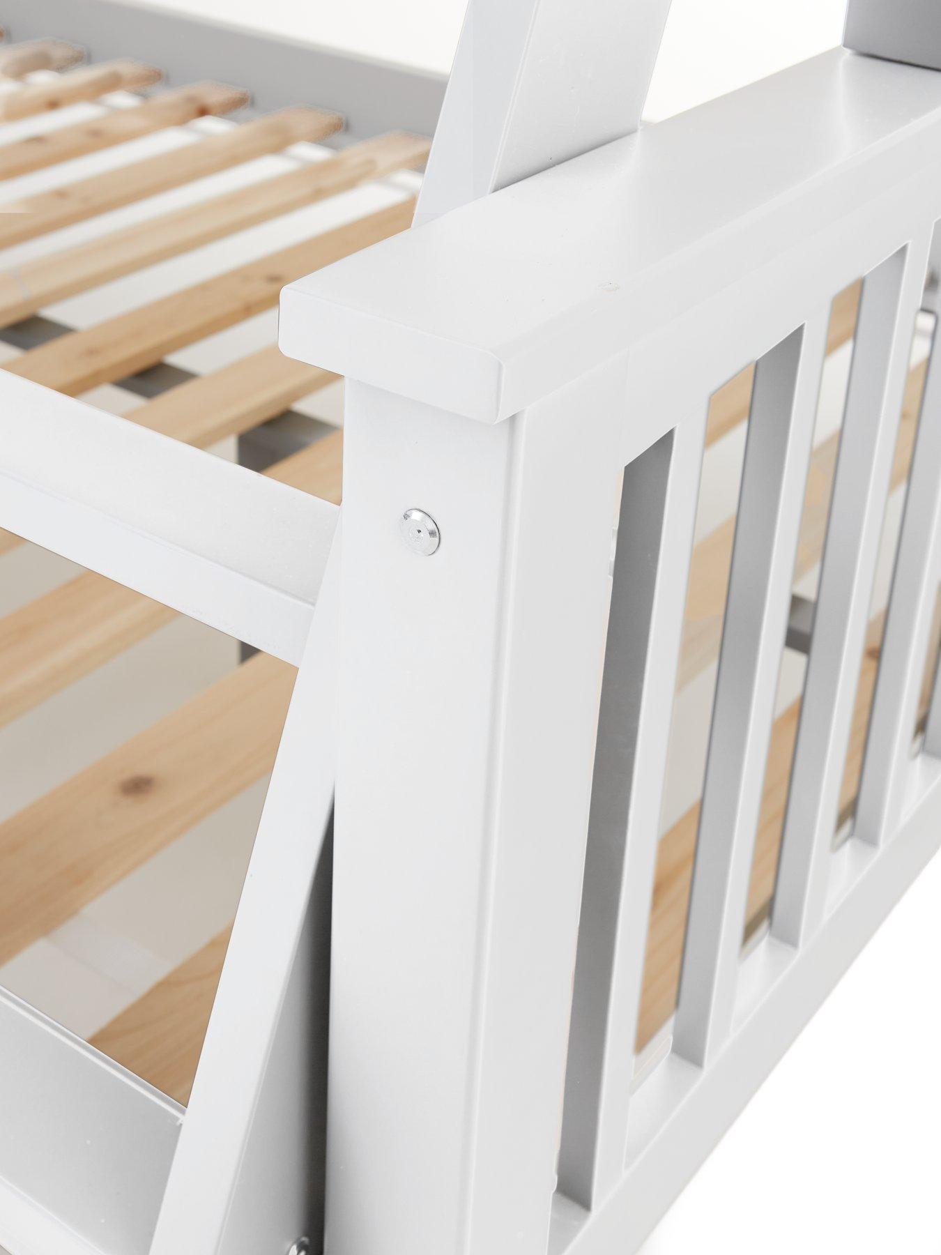 Image 5 of 7 of Very Home Novara Detachable Trio Bunk Bed with Mattress Options (Buy &amp; SAVE!)&nbsp;&ndash; White&nbsp;- FSC&reg; Certified