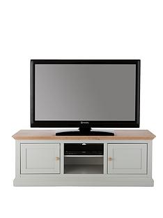 Hannah Wide TV Unit - Sage/Oak-Effect - fits up to 70 inch TV