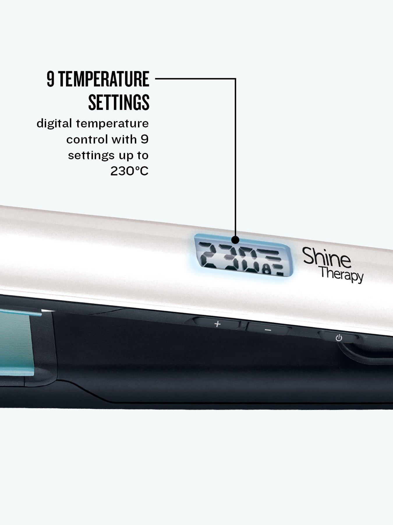 Image 7 of 7 of Remington Shine Therapy Hair Straightener - S8500