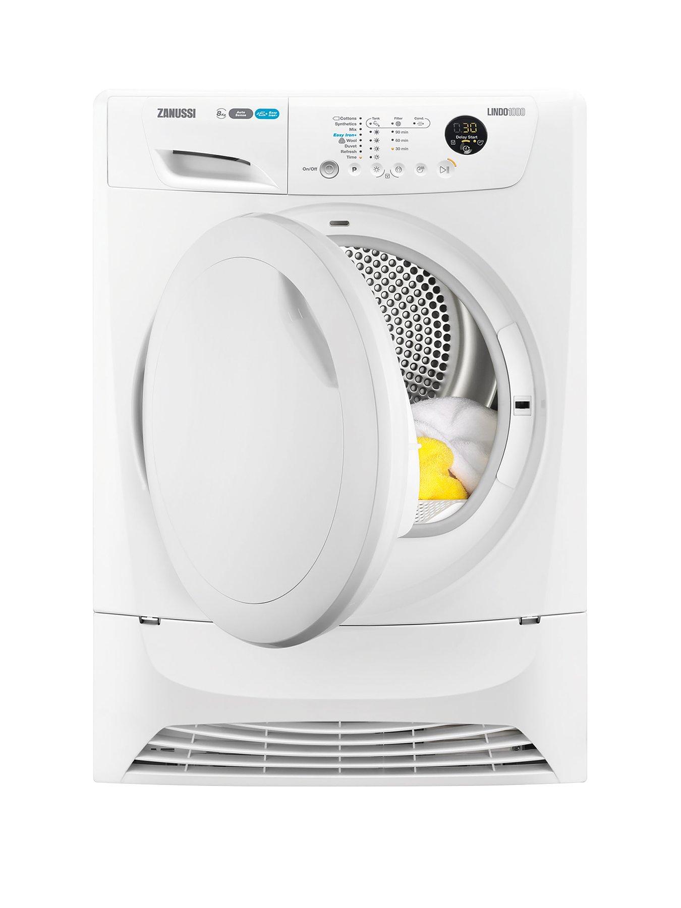 Zanussi Zdh8333Pz 8Kg Heat Pump Condenser Sensor Dryer – White