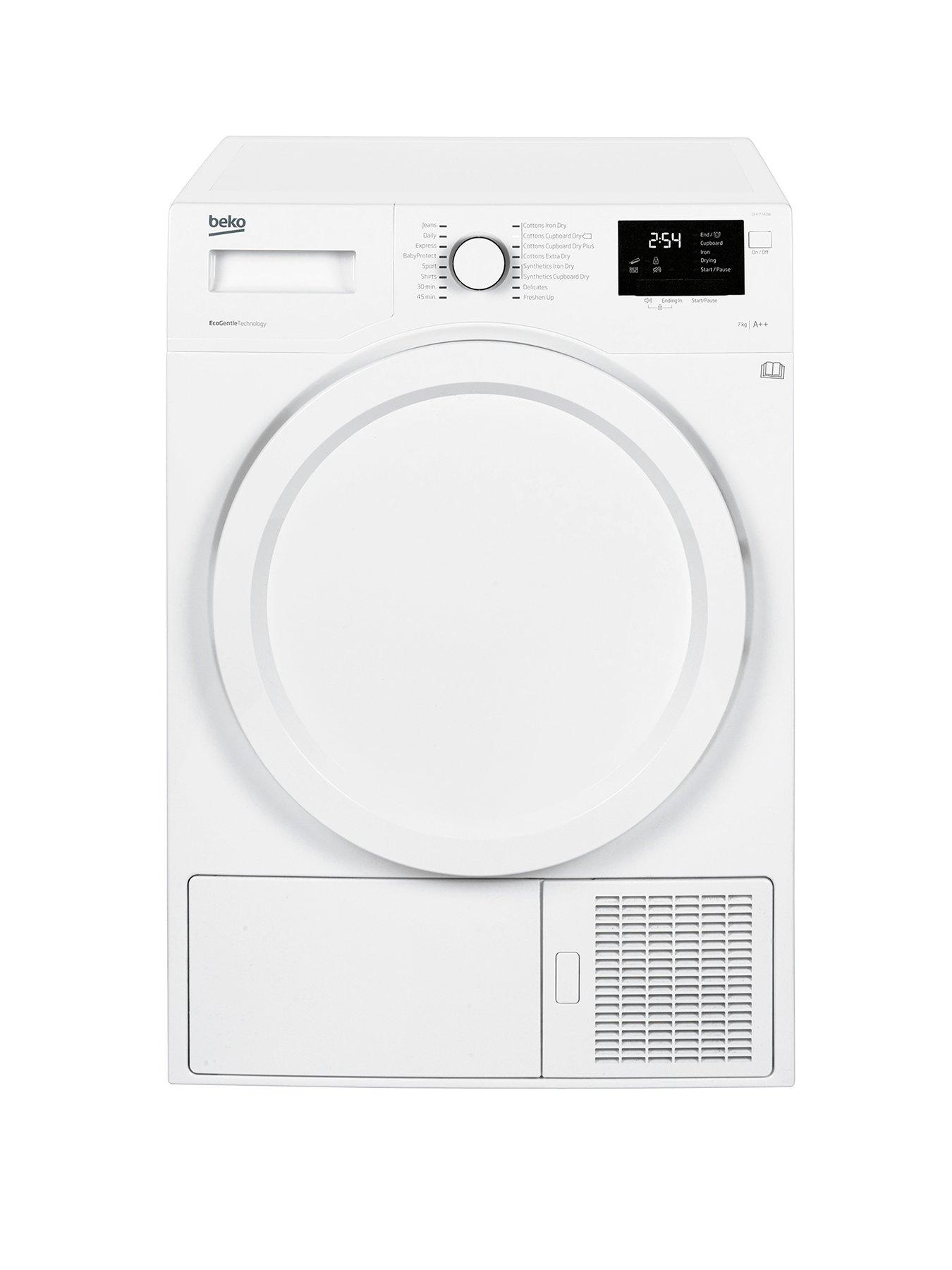 Beko Dhy7340W 7Kg Condenser Dryer With Heat Pump – White