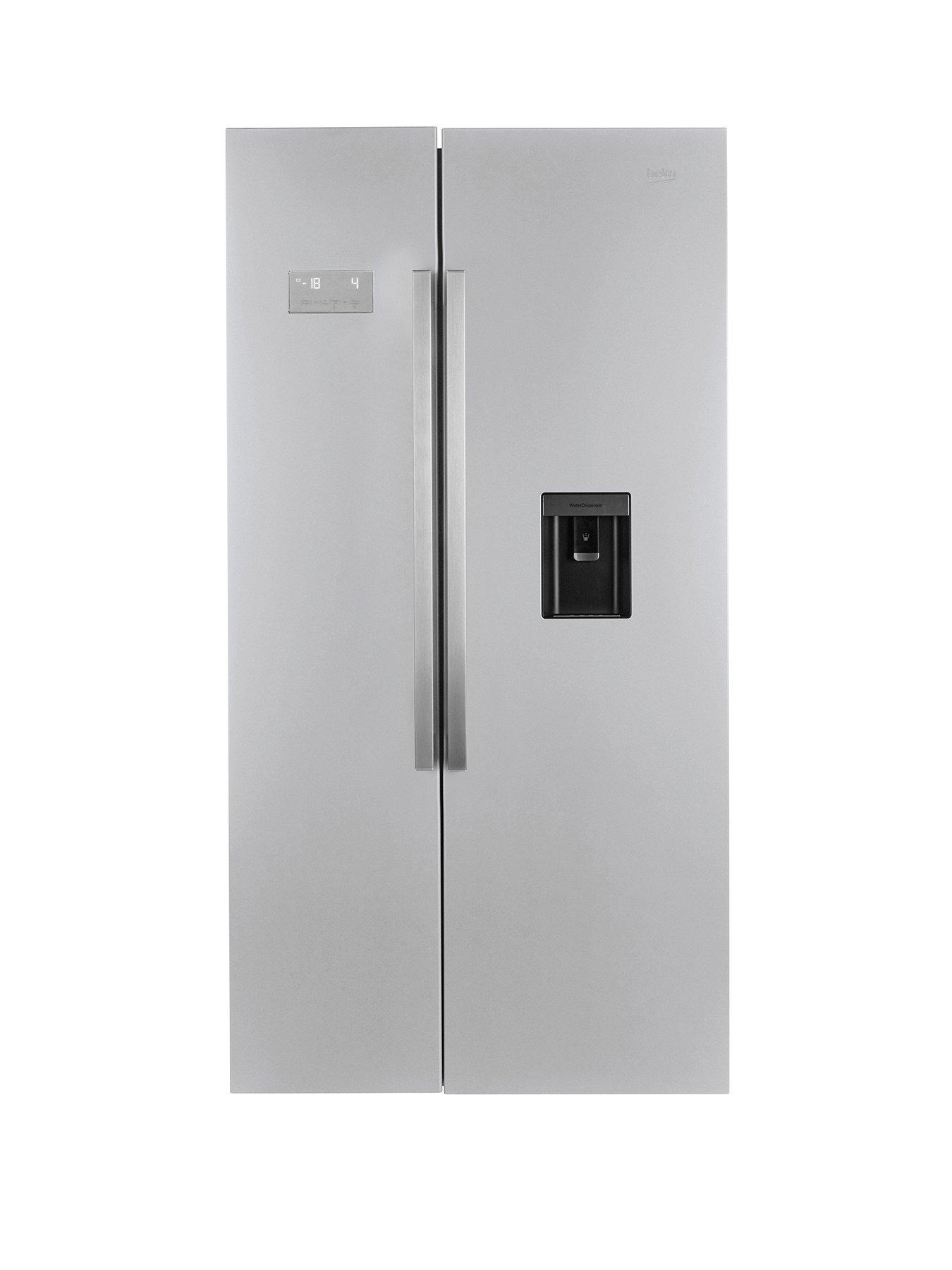 Beko Asd241X Ecosmart American-Style Fridge Freezer With Non-Plumbed Water Dispenser – Stainless Steel