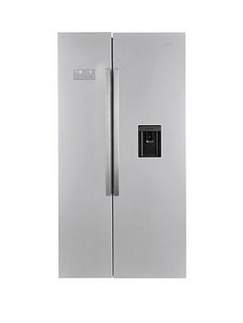 Beko Asd241X Ecosmart American-Style Fridge Freezer With Non-Plumbed Water Dispenser – Stainless Steel