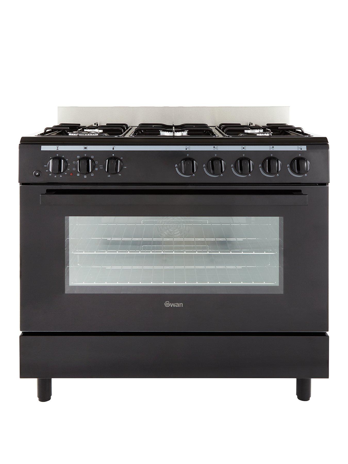 Swan Sx2040 90Cm Dual Fuel Range Cooker - Black