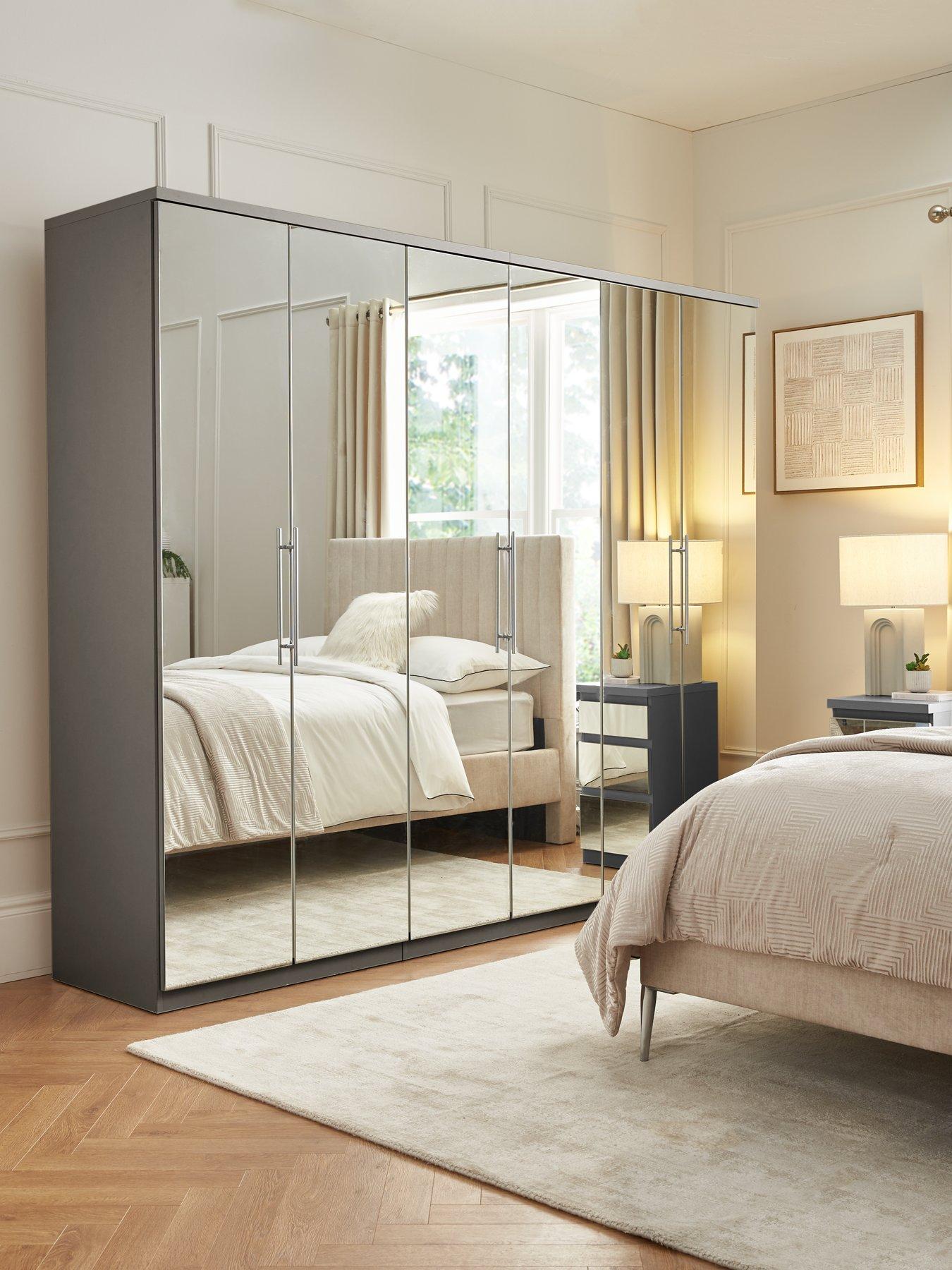 undefined Prague Mirror 6 Door Wardrobe - FSC® Certified