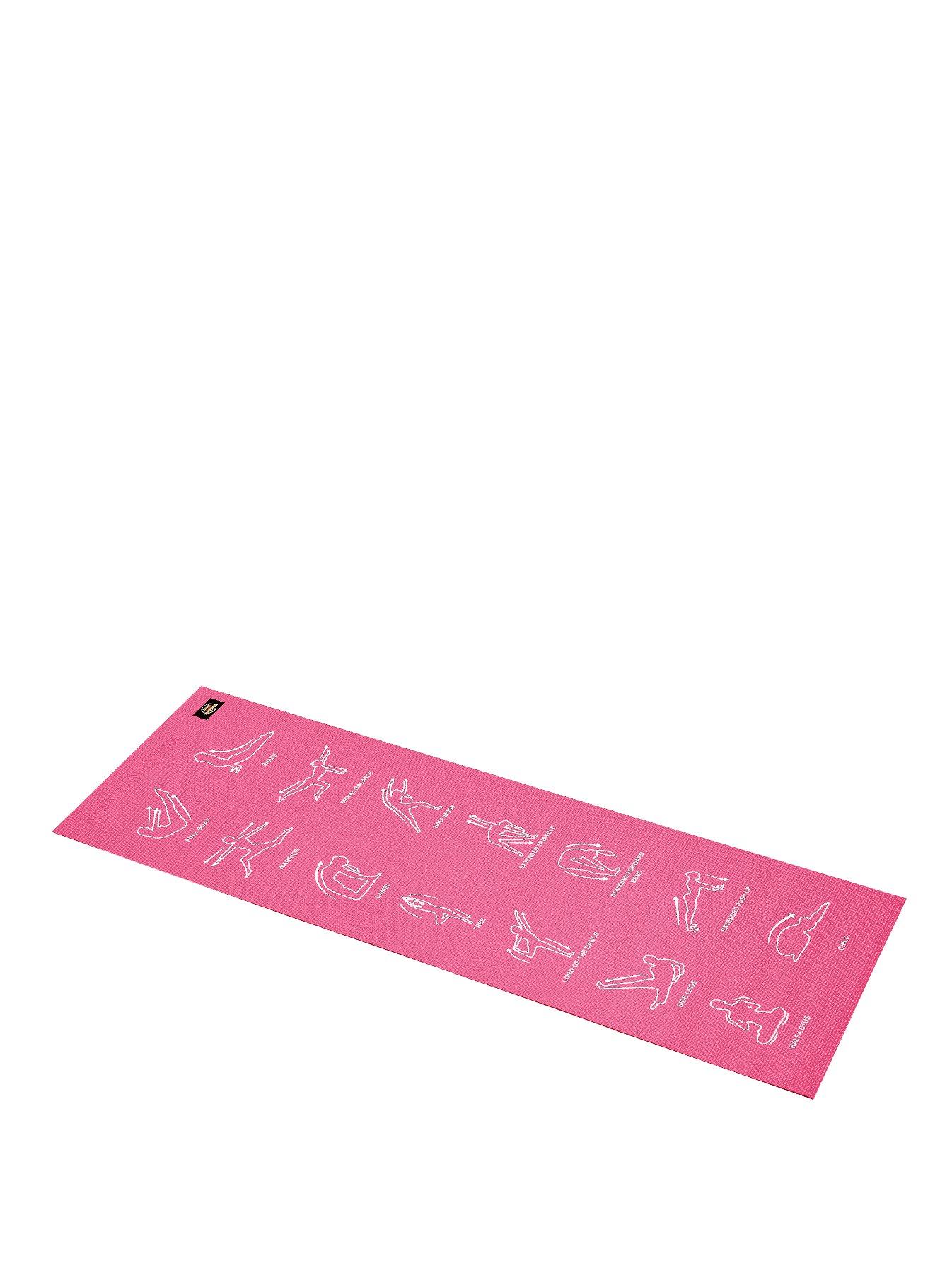 instructional yoga mat