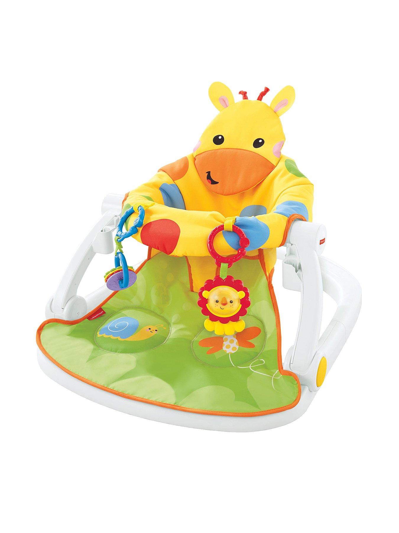 Product photograph of Fisher-price Giraffe Sit-me-up Floor Seat With Tray from very.co.uk