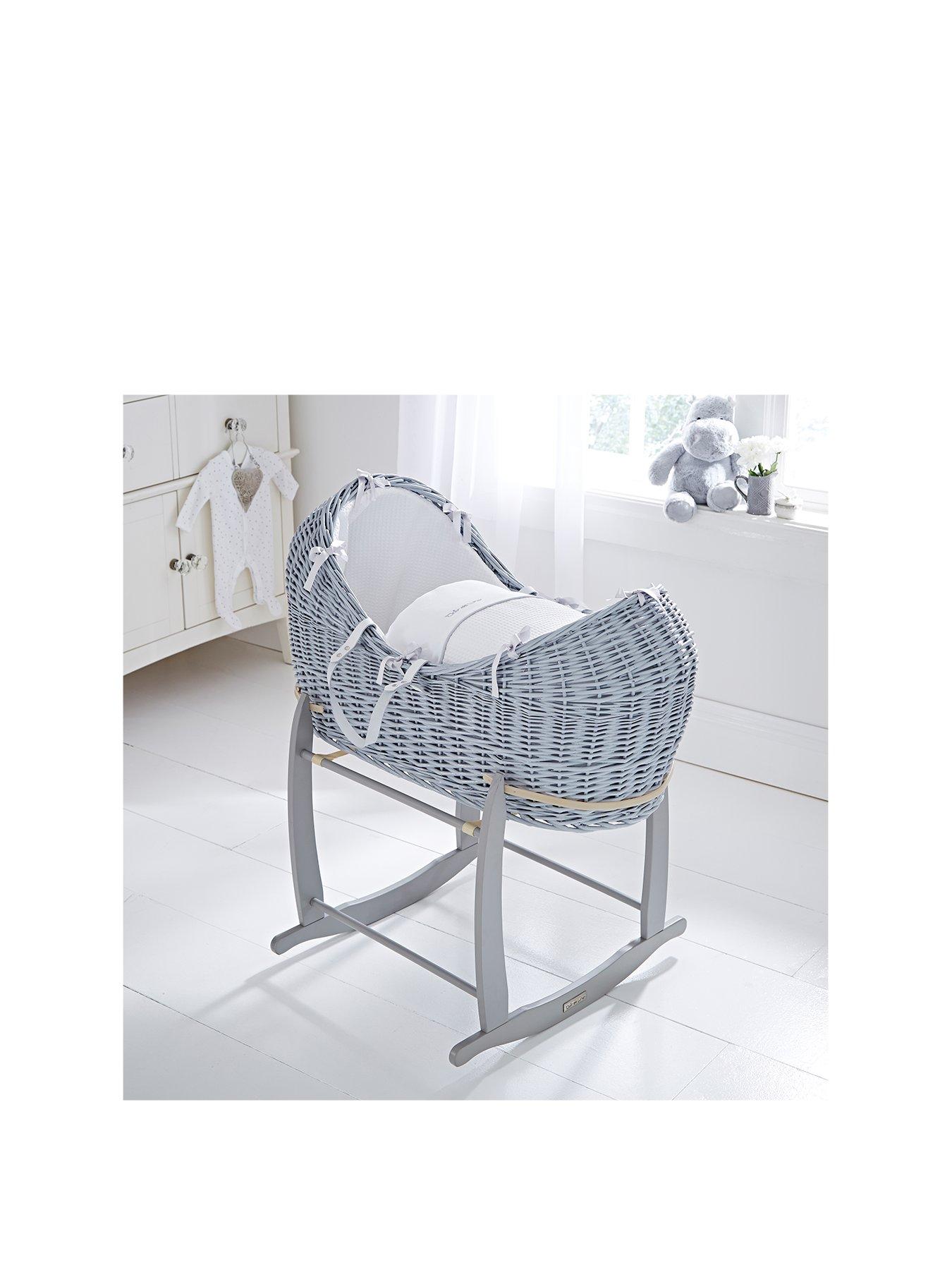 clair de lune deluxe rocking moses basket stand