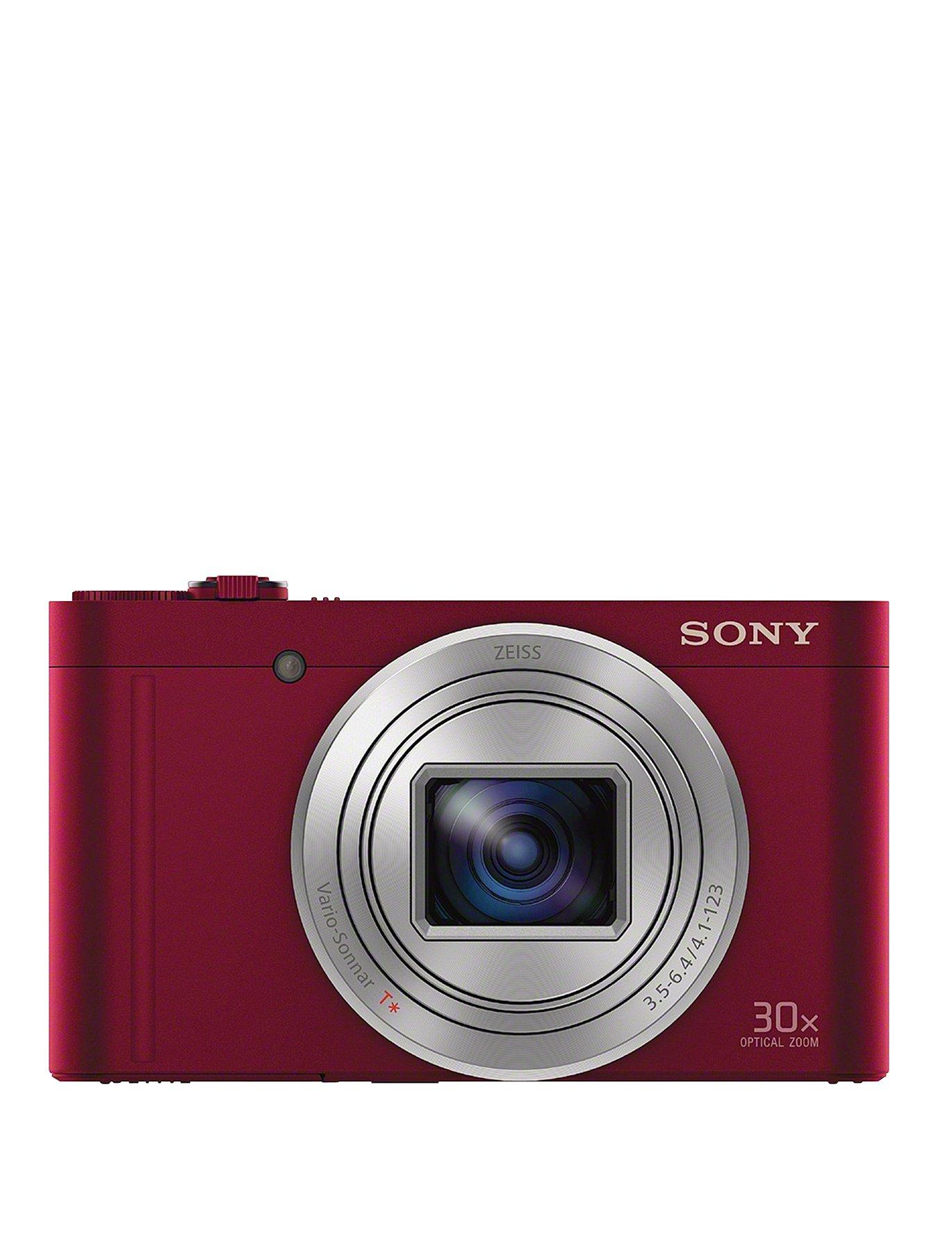 Sony Cybershot Dsc Wx500 18.2 Megapixel Digital Compact Camera With Selfie Screen - Red