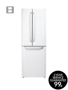 Hotpoint Day 1 FFU3DW American Style, 70cm Wide, Frost-Free Fridge Freezer A+ Energy Rating - White