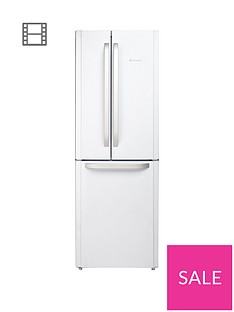 Hotpoint Day1 FFU3DW American Style, 70cm Wide, Frost-Free Fridge Freezer, A+ Energy Rating - White