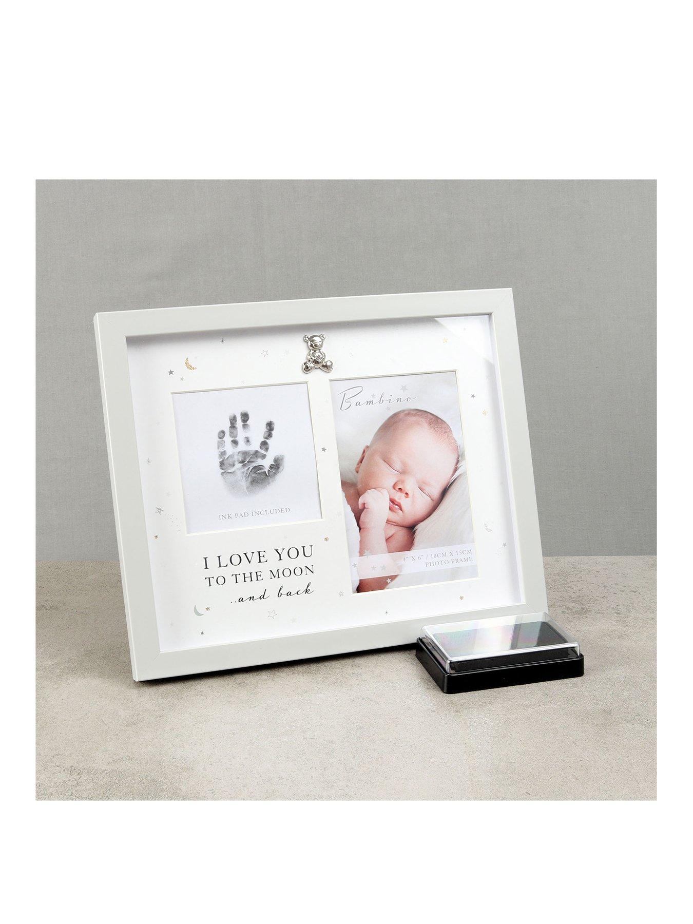 Product photograph of Bambino By Juliana Tiny Fingers Photo Frame And Ink Pad from very.co.uk