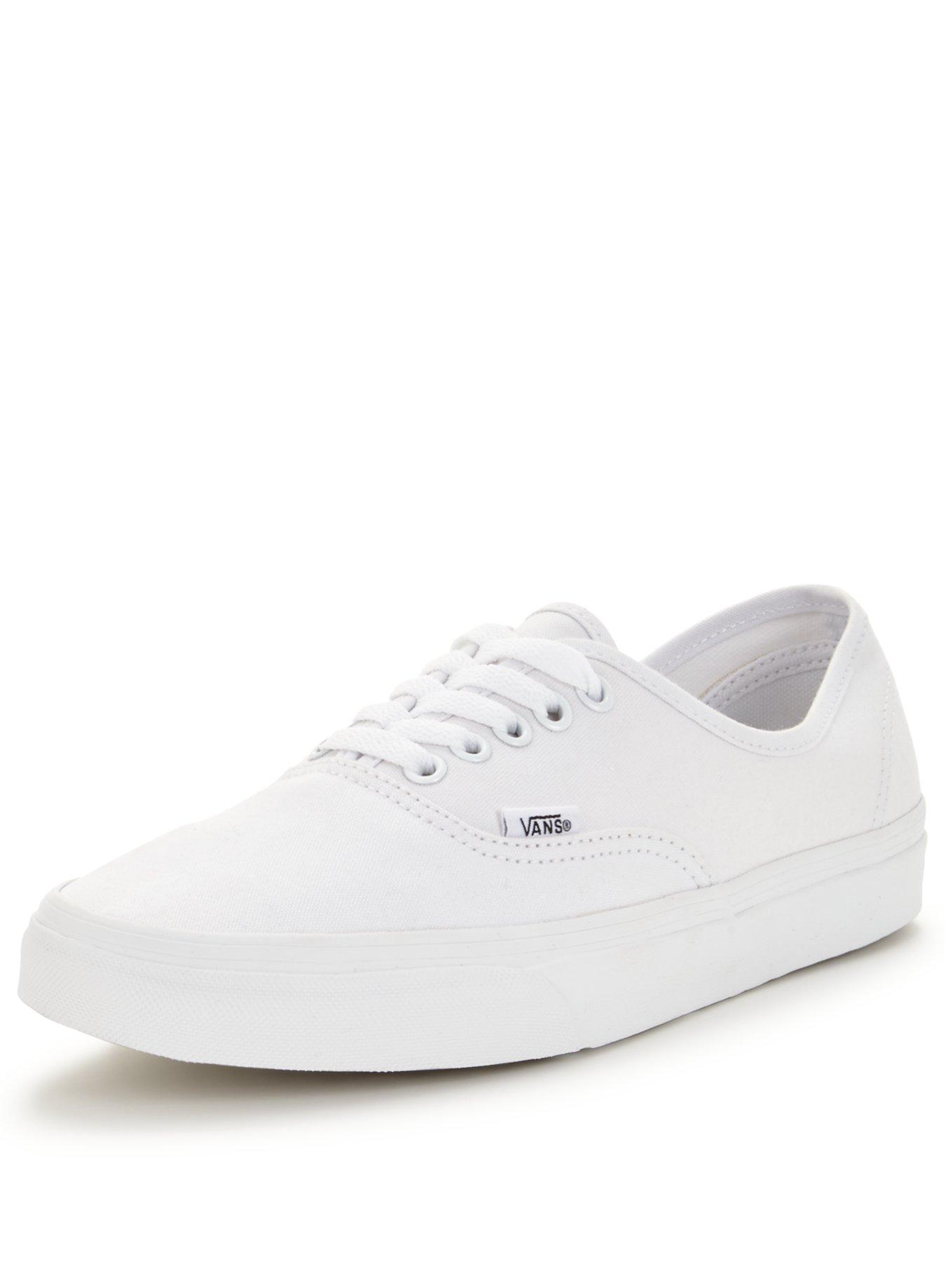vans white authentic trainers