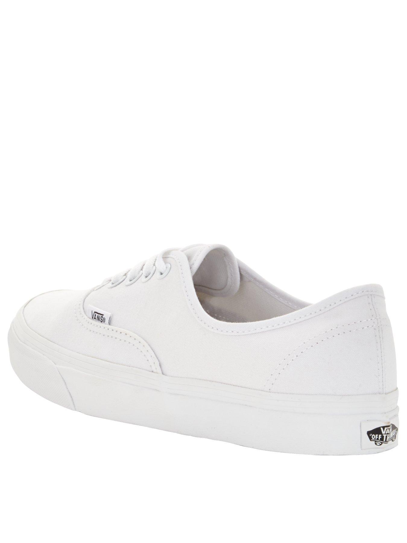 Vans authentic leather on sale white