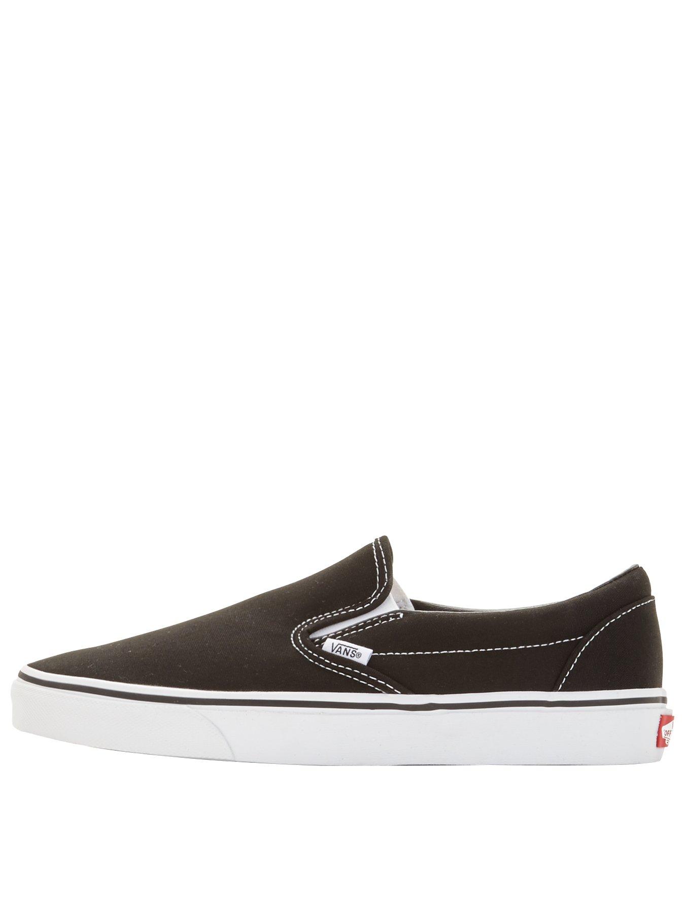 Mens black hotsell and white vans