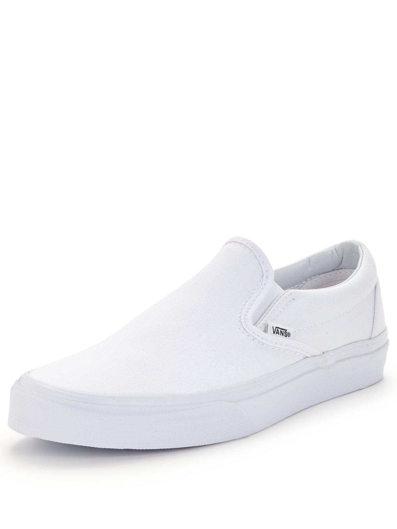 Mens Classic Slip On Trainers White