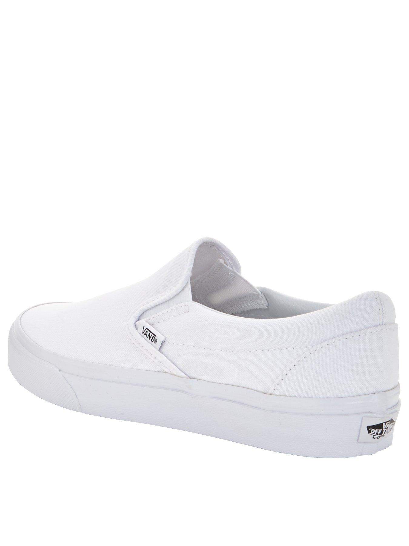 Men's white slip on on sale vans