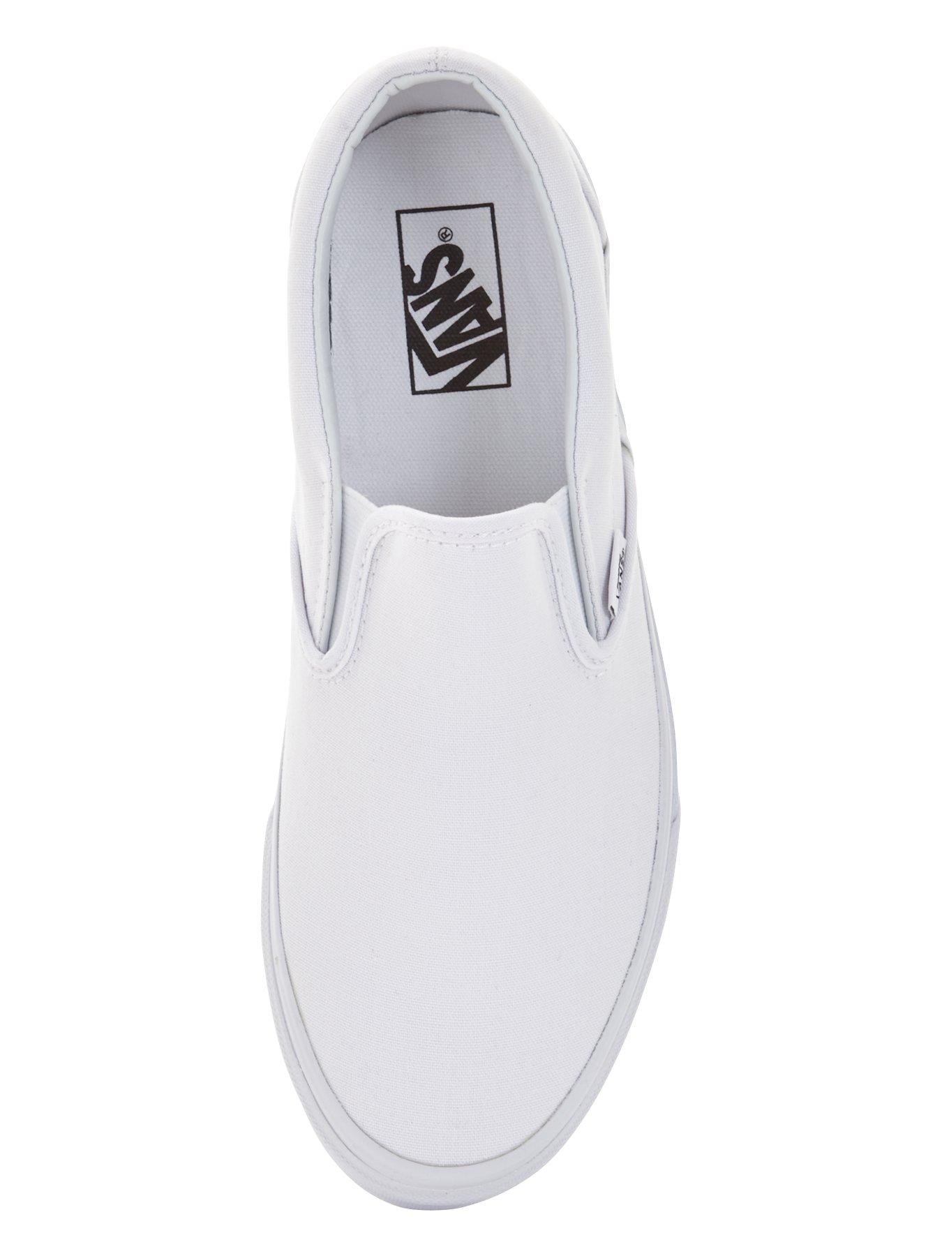 Mens Classic Slip On Trainers White