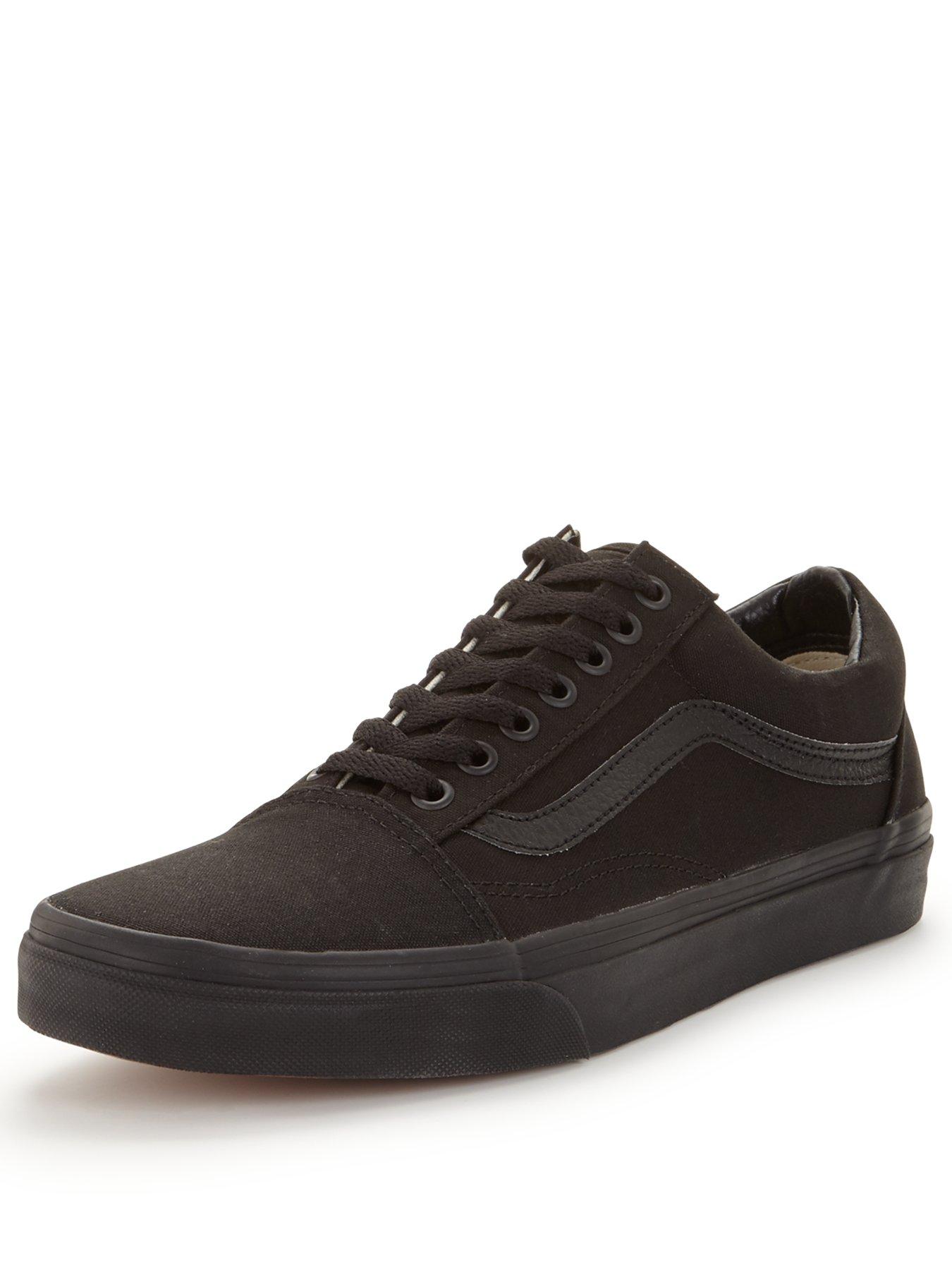 all black vans trainers