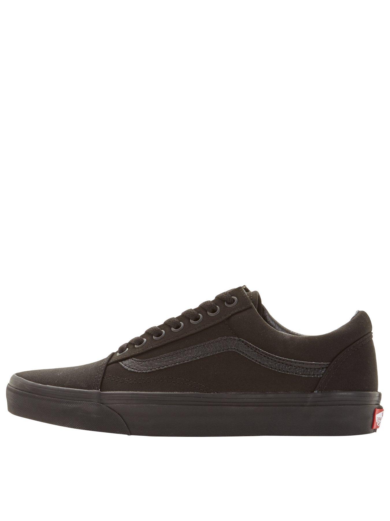 Vans old skool hot sale black leather mens