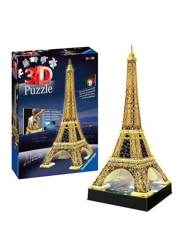 Image 1 of 1 of Ravensburger Eiffel Tower Night Edition 3D Puzzle