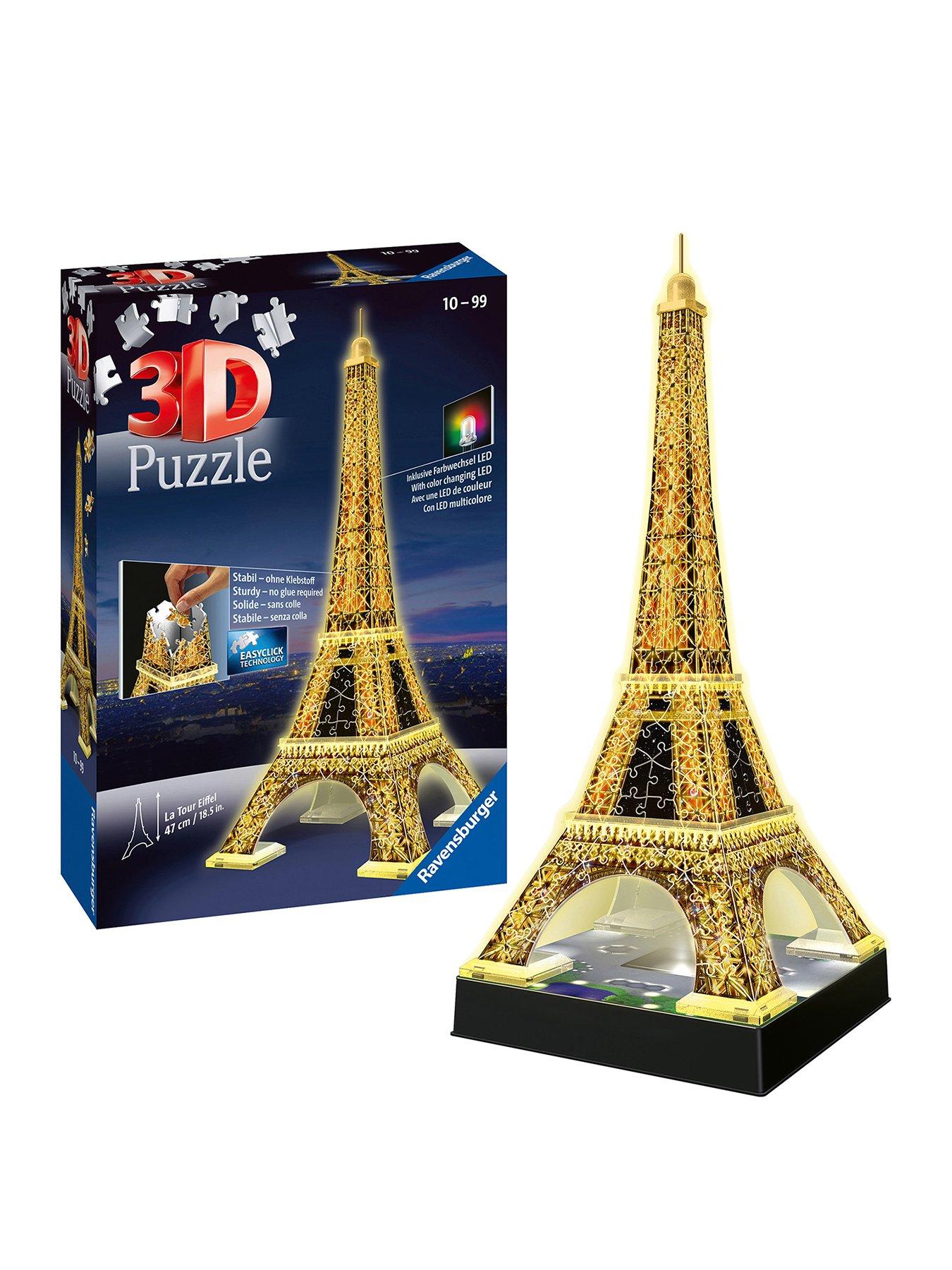 Ravensburger eiffel tower night edition 3d puzzle 216-piece deals instructions