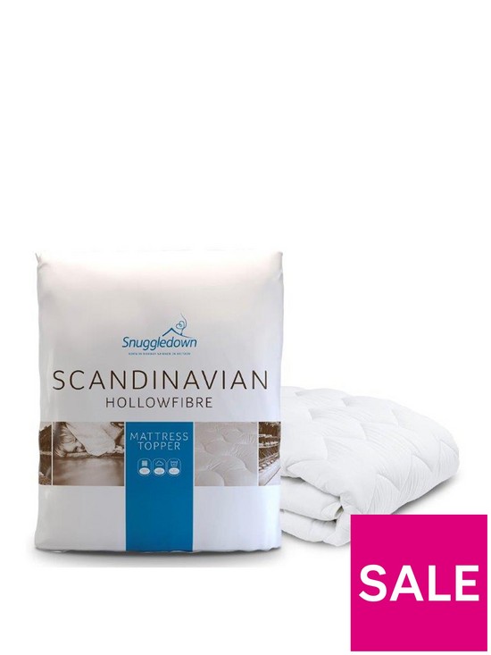stillFront image of snuggledown-of-norway-scandinavian-hollowfibre-mattress-topper