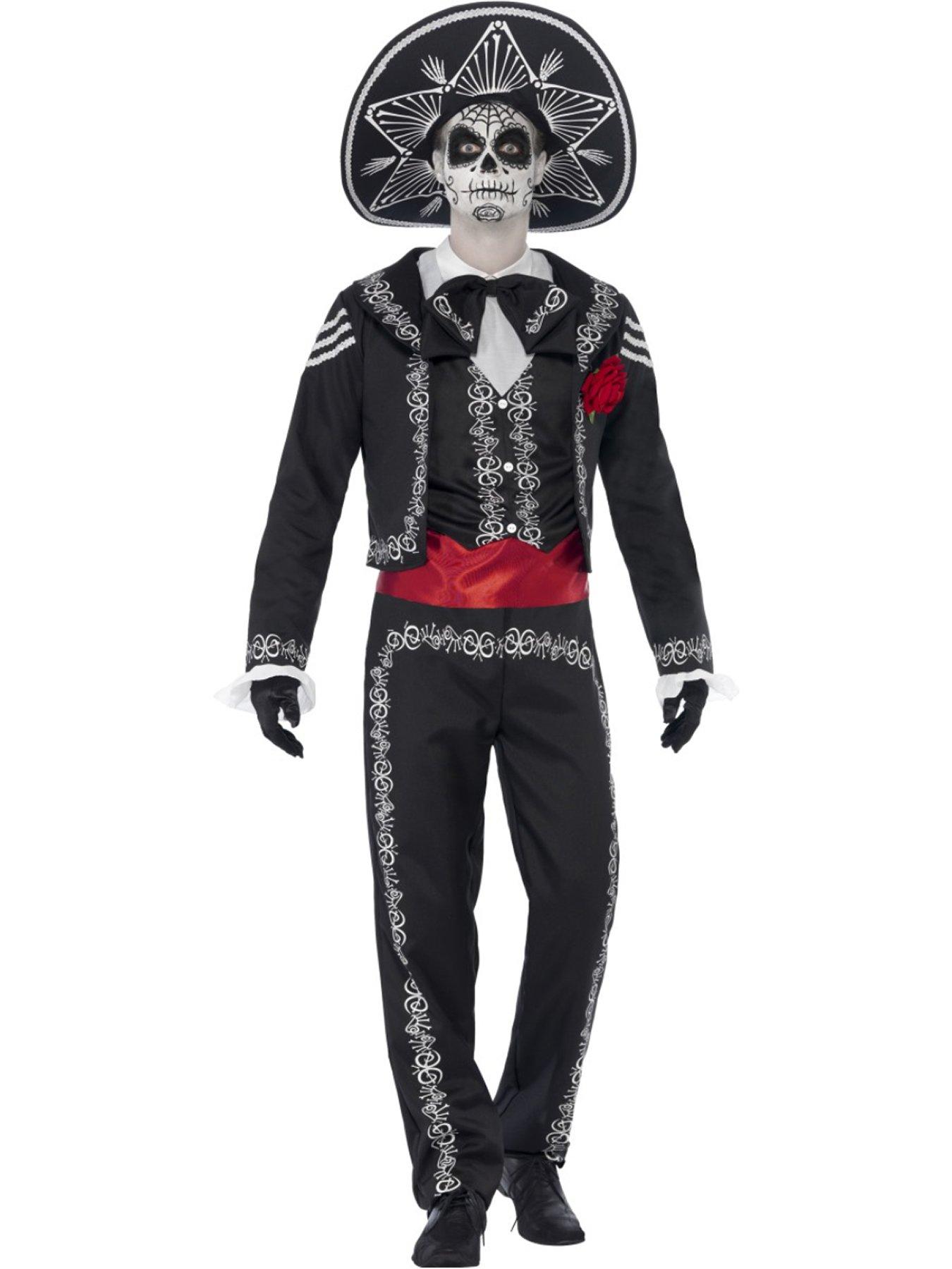 undefined Day of the Dead Señor Bones Adult Costume
