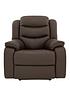  image of rothburynbspluxury-faux-leather-manual-recliner-armchair