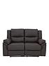  image of albionnbspluxury-faux-leather-2-seater-manual-recliner-sofa