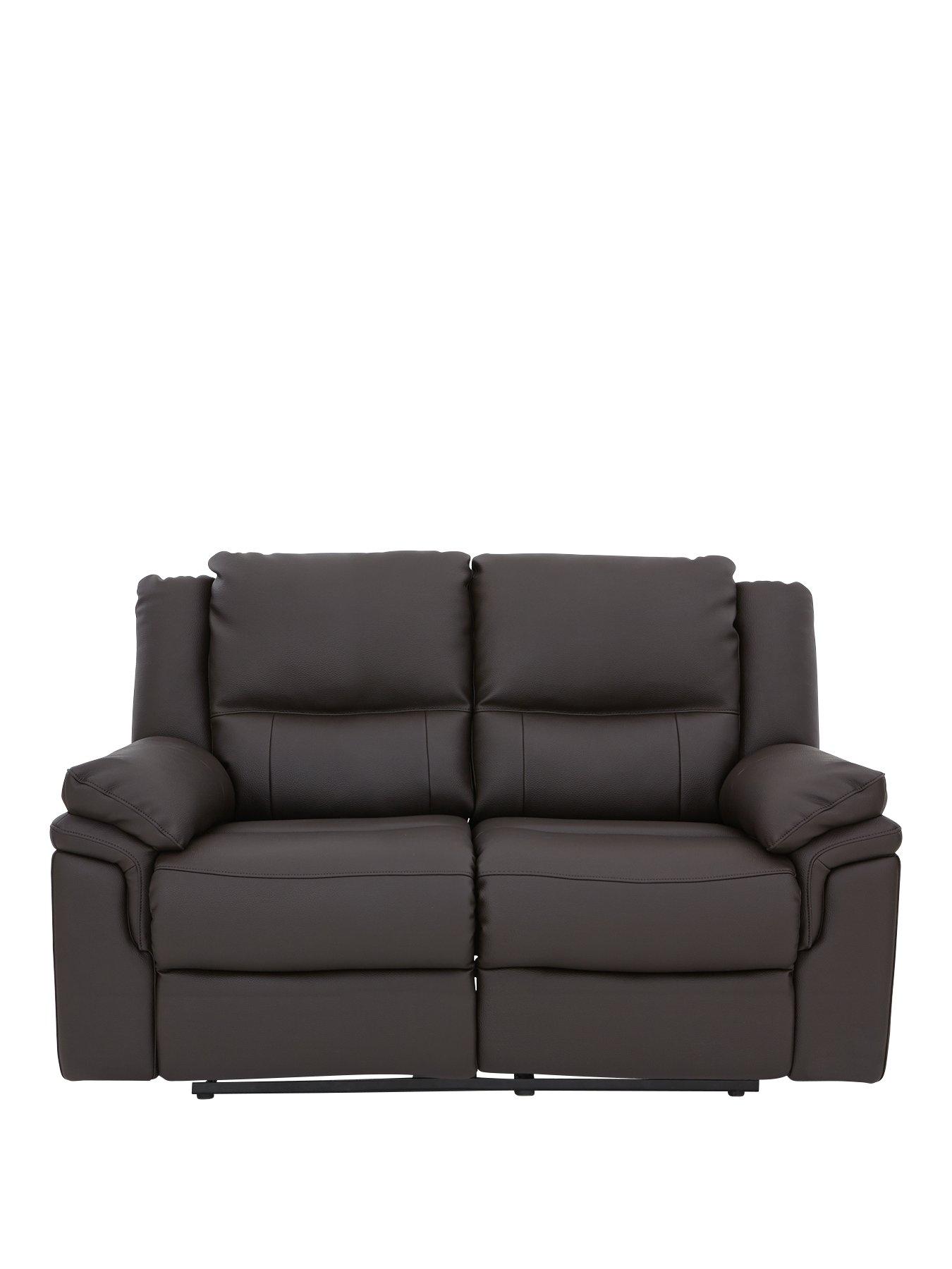 Image 2 of 5 of undefined Albion&nbsp;Luxury Faux Leather 2 Seater High Back Manual Recliner Sofa