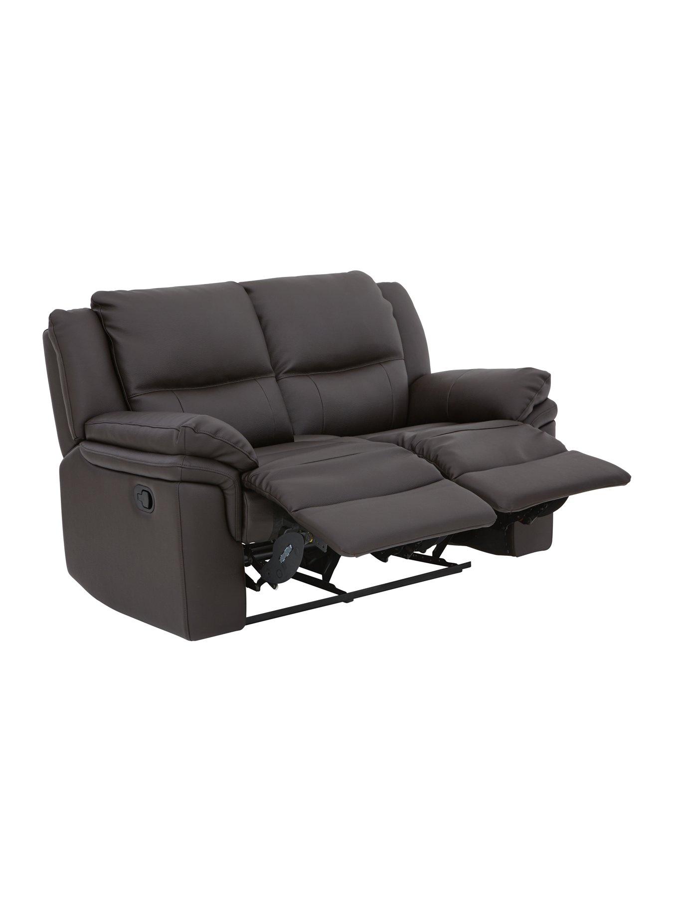 Image 3 of 5 of undefined Albion&nbsp;Luxury Faux Leather 2 Seater High Back Manual Recliner Sofa