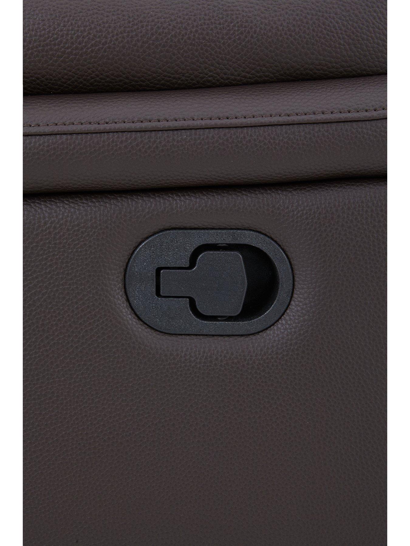 Image 4 of 5 of undefined Albion&nbsp;Luxury Faux Leather 2 Seater High Back Manual Recliner Sofa