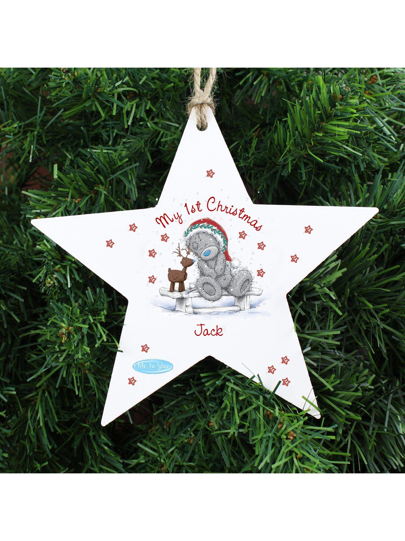 personalised first christmas baubles