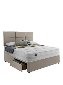 Product photograph of Silentnight Penny 1200 Pocket Divan Bed With Storage Options - Firm from very.co.uk