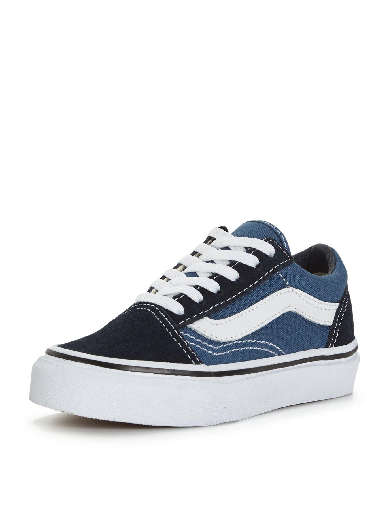 Vans old school store blue and black