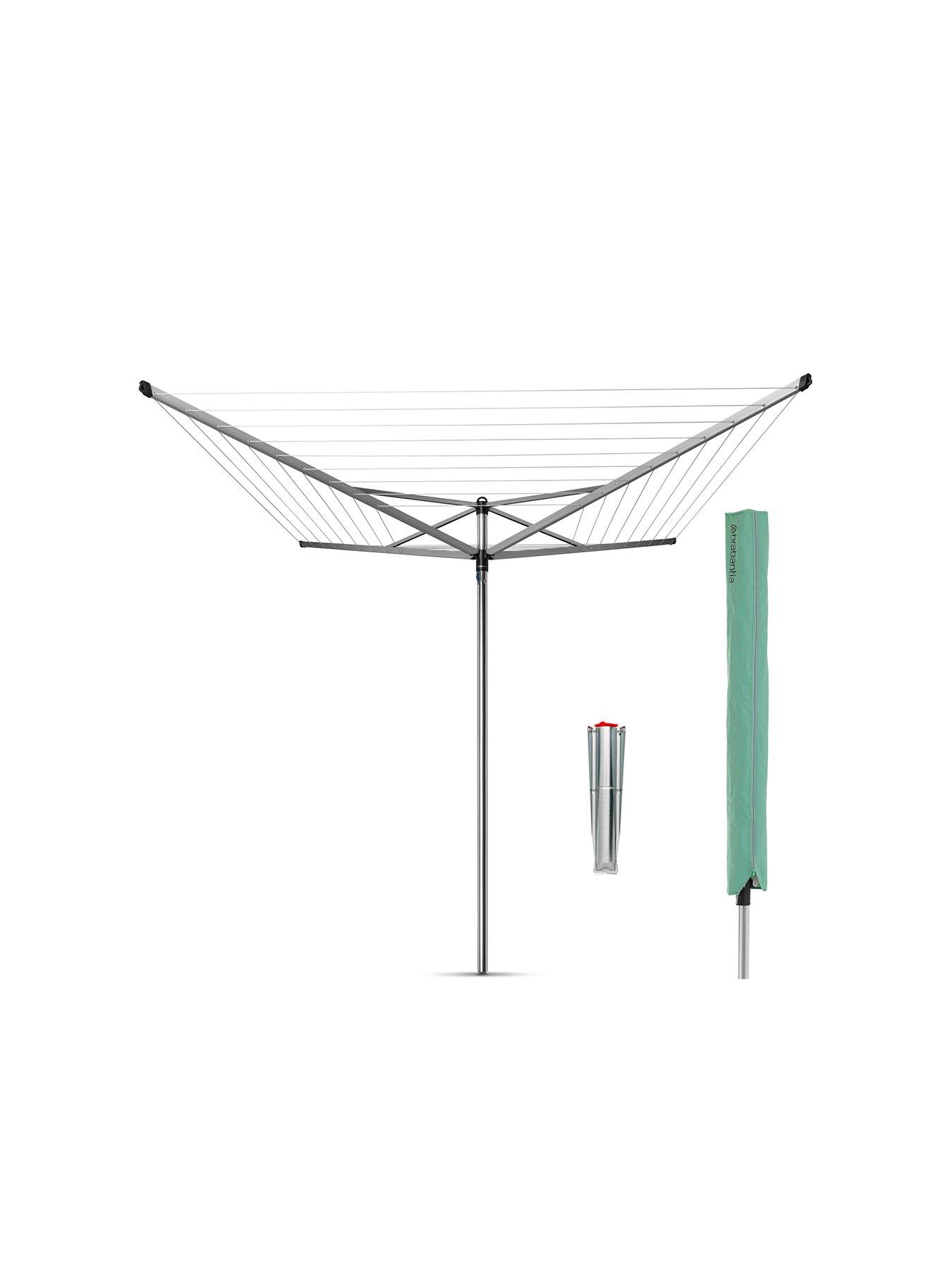 Product photograph of Brabantia Topspinner Rotary Airer With Metal Spear Ndash 50m Area from very.co.uk
