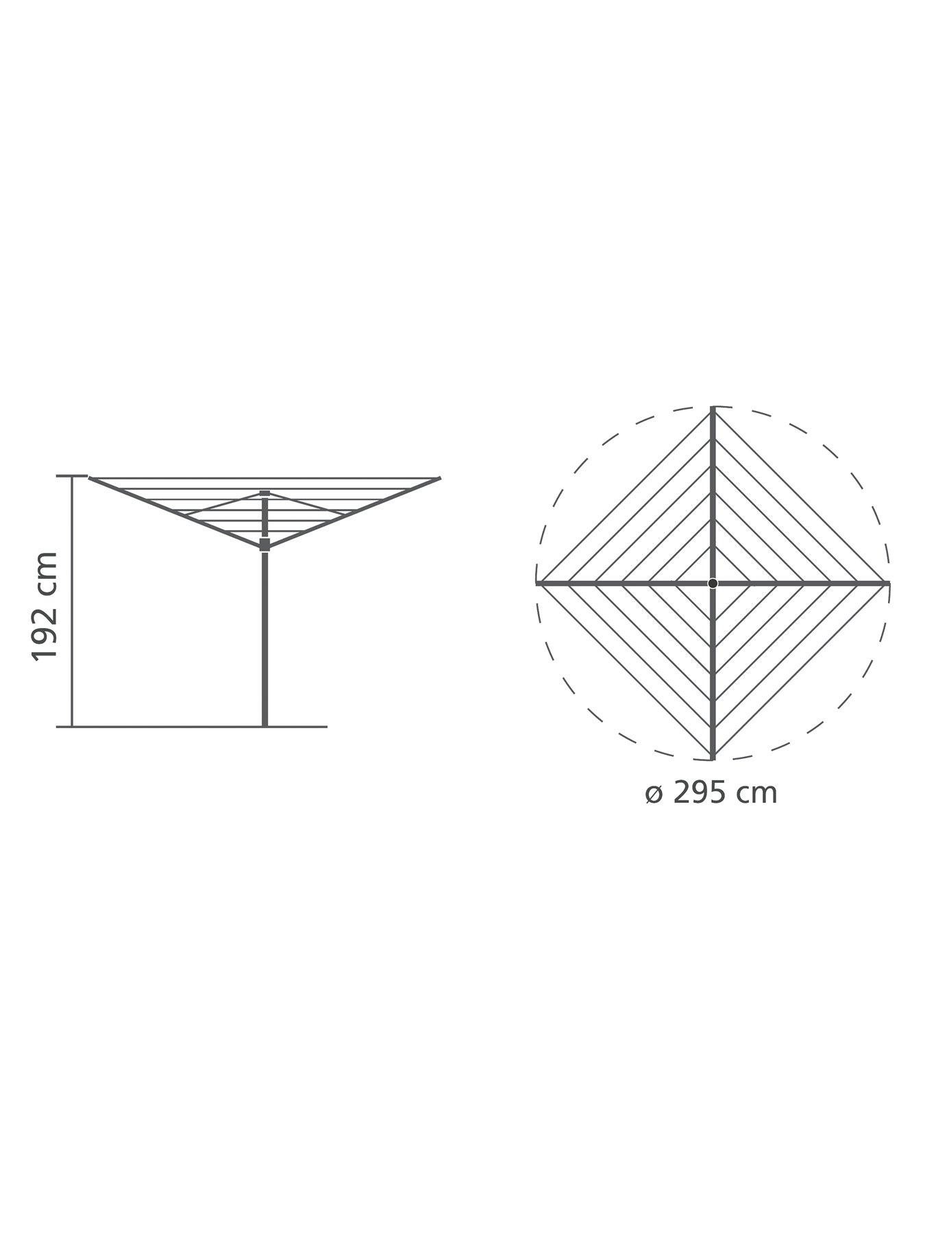 Image 7 of 7 of Brabantia Topspinner Rotary Airer with Metal Spear &ndash; 50m Area