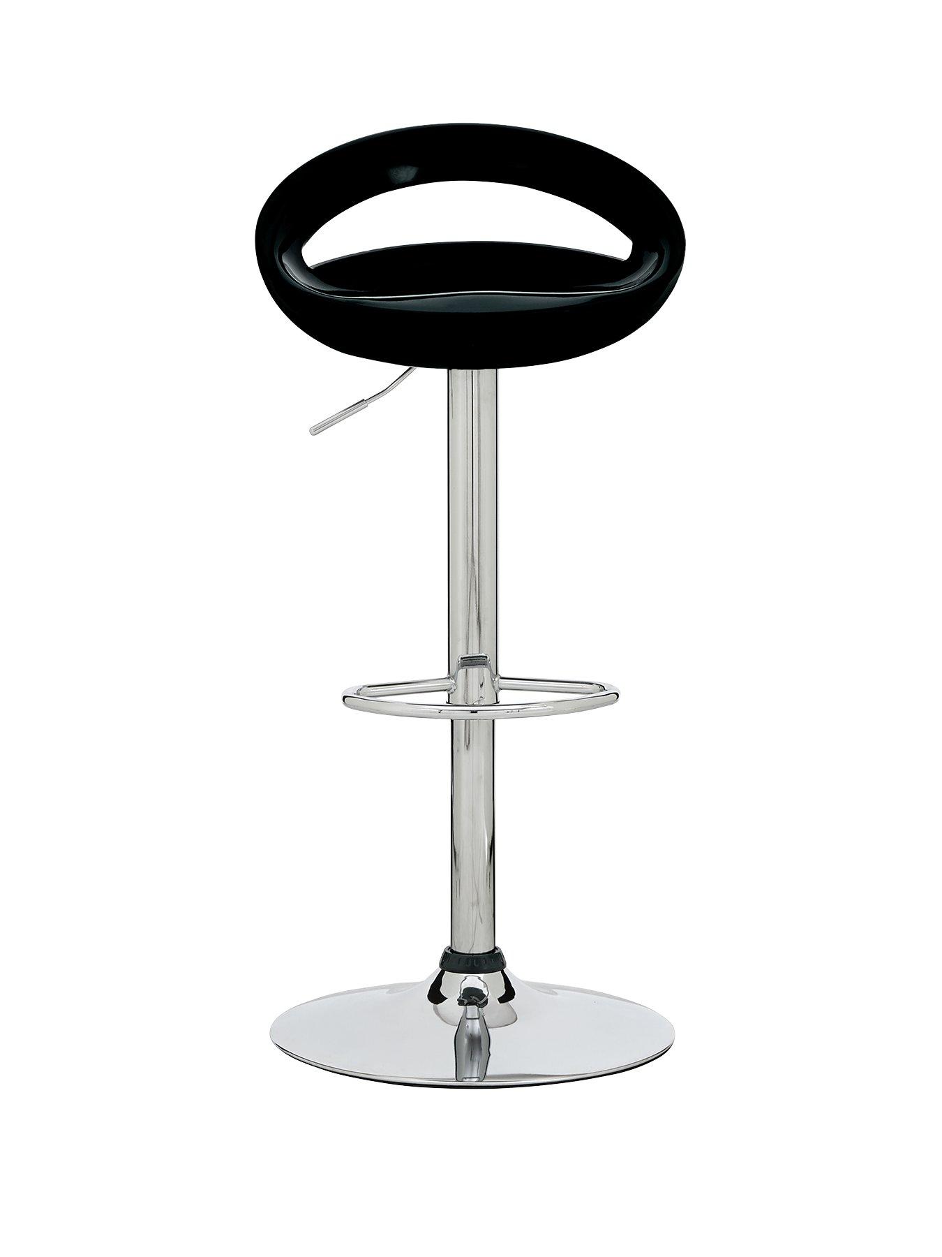 Product photograph of Very Home Avanti Bar Stool - Black And Chrome from very.co.uk