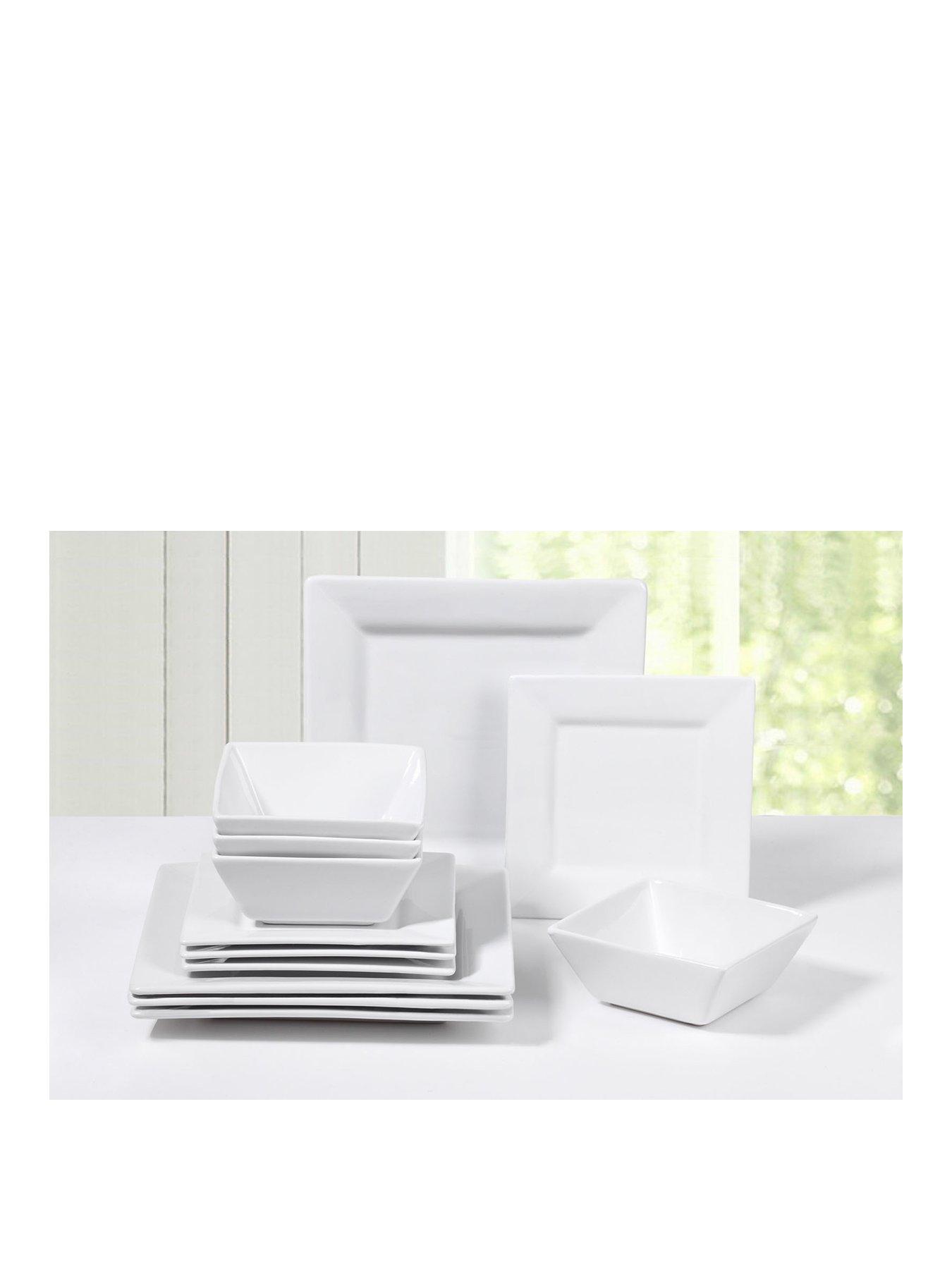 Product photograph of Waterside Seattle Square 12-piece Dinner Set from very.co.uk