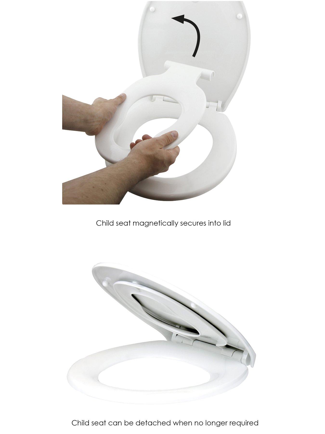 Image 3 of 6 of AQUALONA Family Toilet Seat Soft Close