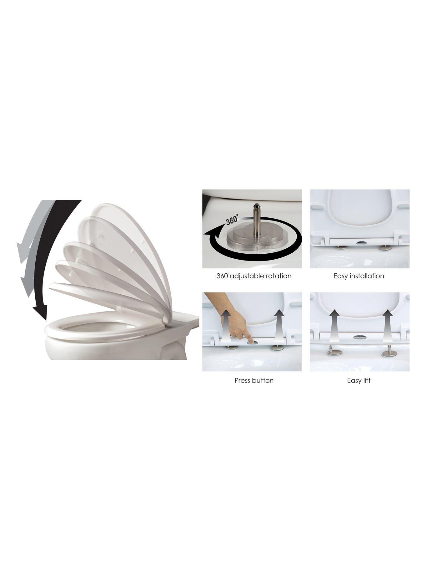 Image 6 of 6 of AQUALONA Family Toilet Seat Soft Close
