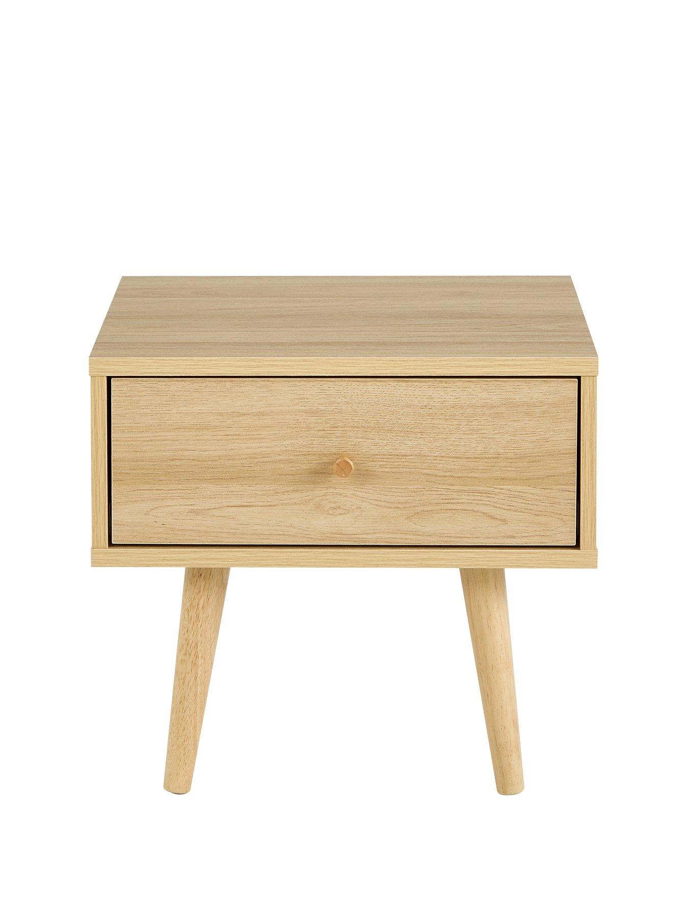 Product photograph of Very Home Monty Retro Lamp Table - Oak Effect from very.co.uk