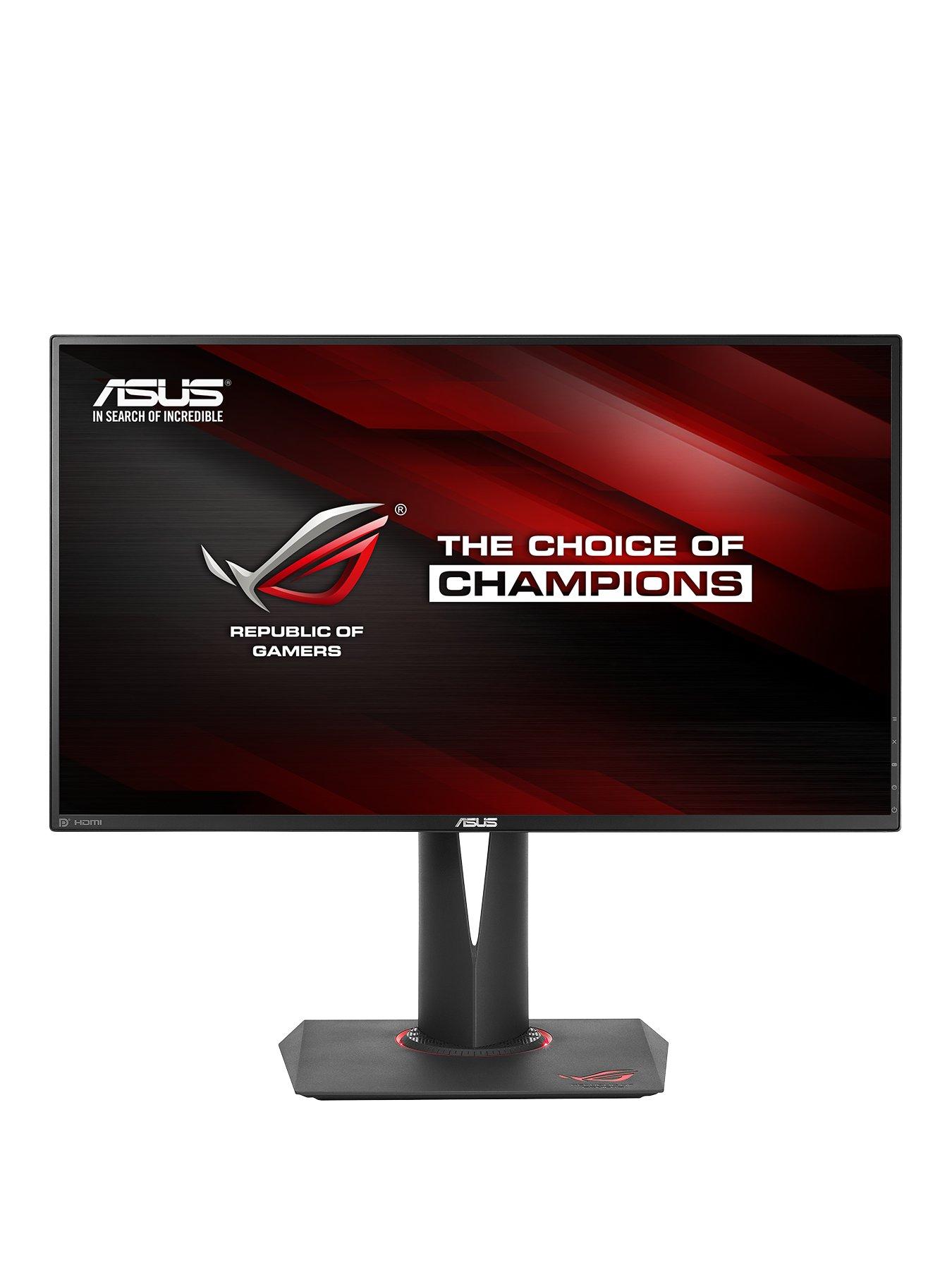 Asus Pg279Q Rog Swift 27 Inch Wqhd Ips G-Sync 144Hz (Oc 165Hz) Gaming Widescreen Wled Slim Bezel Monitor – Black/Red