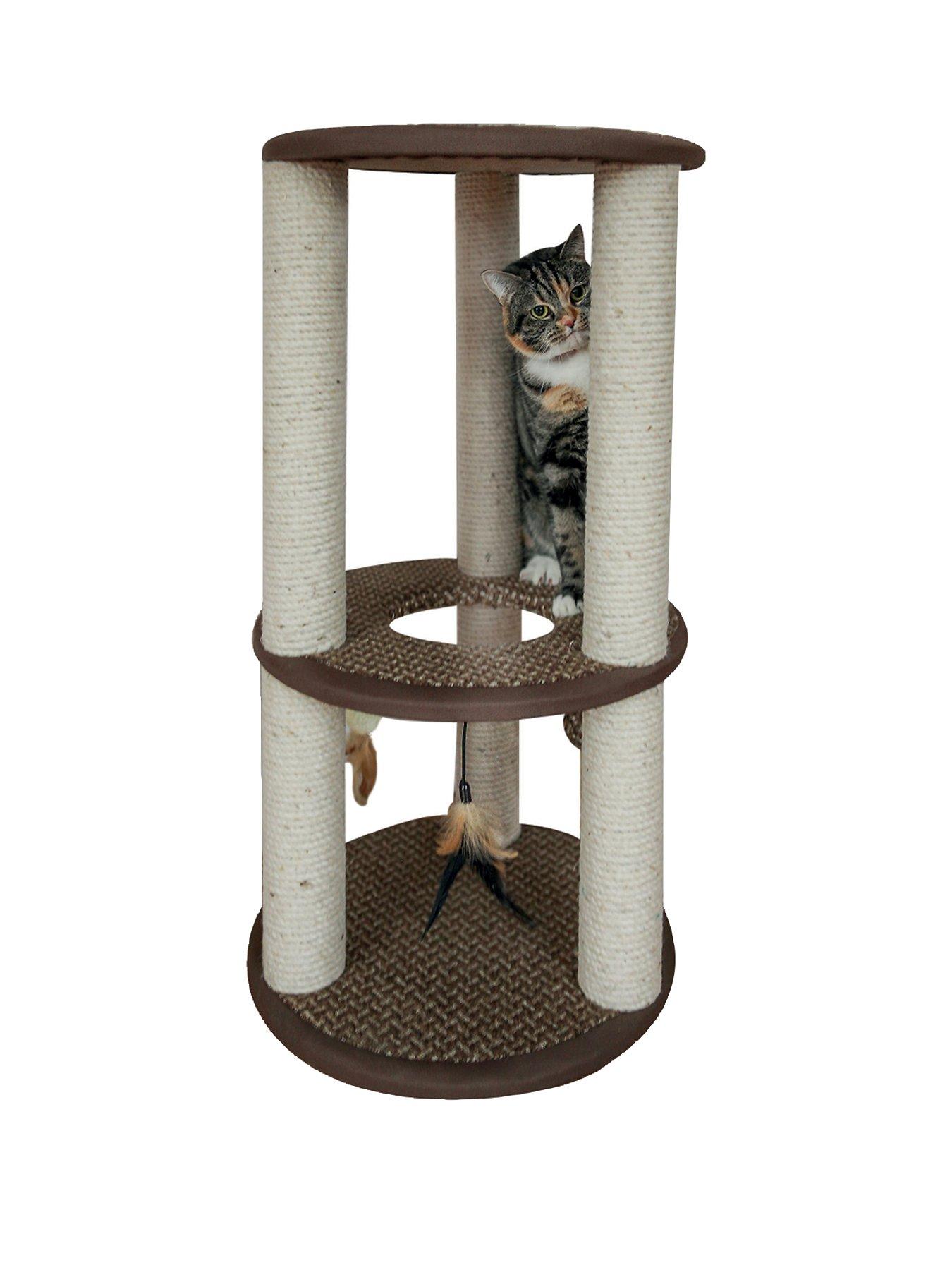Product photograph of Rosewood Cinnamon Cat Scratcher Activity Centre from very.co.uk