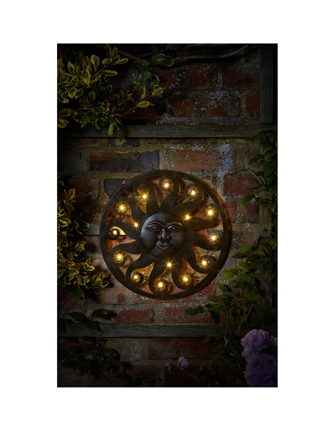 Product photograph of Smart Garden In-lit Wall D Eacute Cor - Celestial Sun - 12 Warm White Leds from very.co.uk