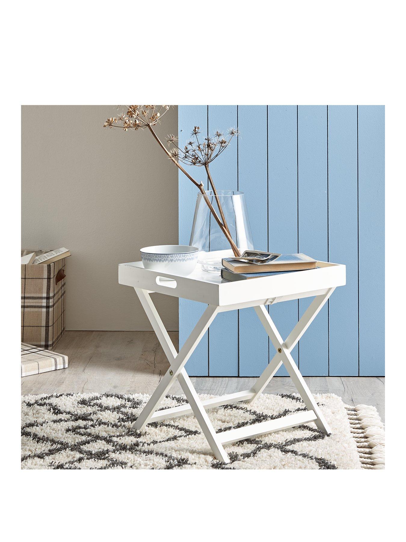 Betsy Folding Tray Table White very.co.uk