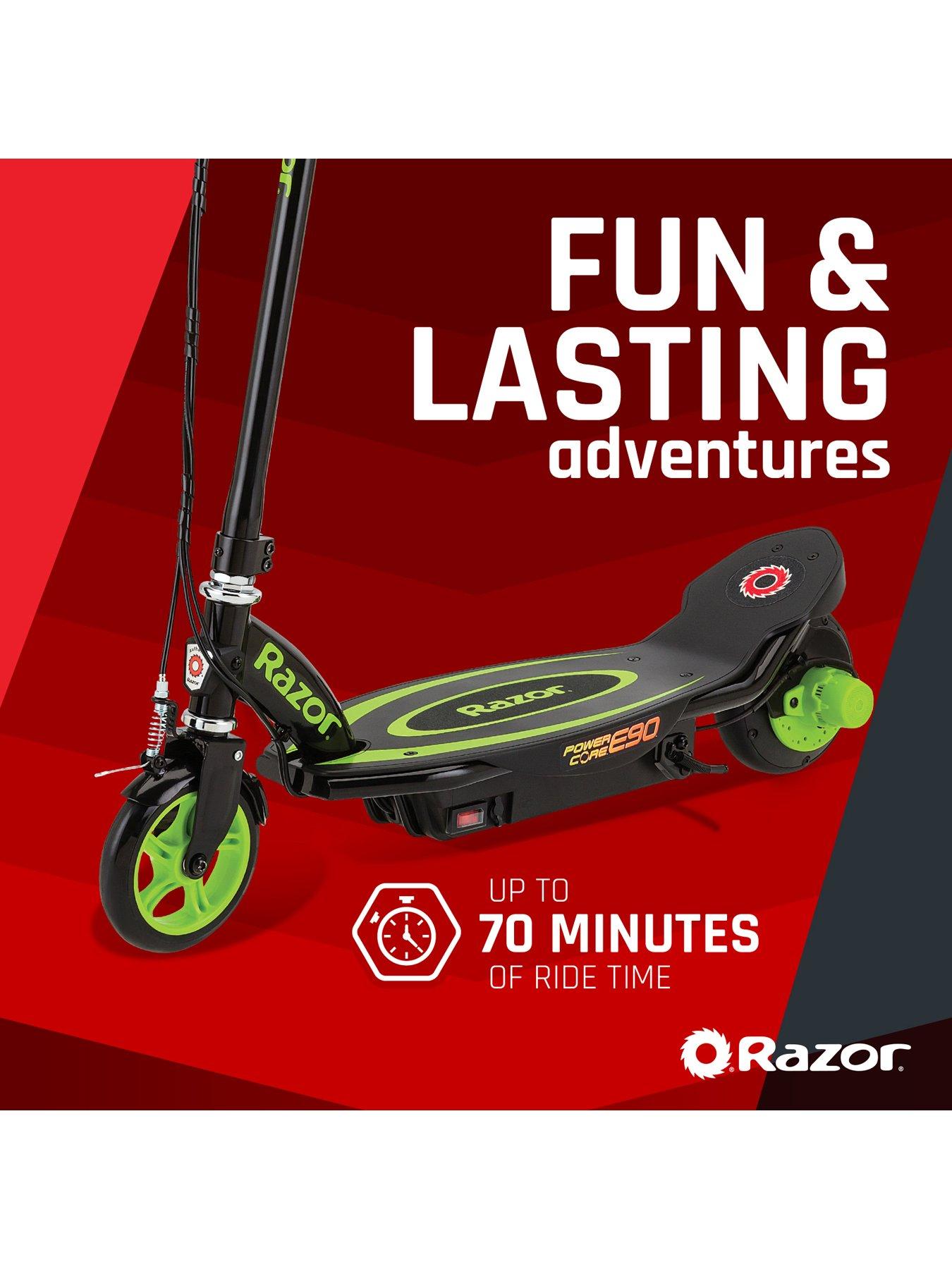 Image 5 of 7 of Razor Power Core E90 Electric Scooter for Kids 8+ - Green